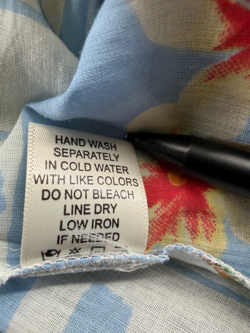 Beach Cover-up True Destinations Resort Wear Tropical Print 100% Cotton Size: M - Picture 11 of 16
